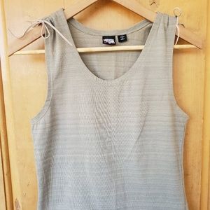 Volcom green and cream tank with shoulder ties